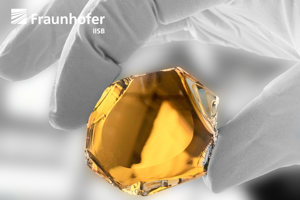 43 mm diameter aluminum nitride crystal