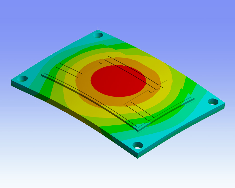 Deformation of DCB structure due to joining the temperature  of substrate and baseplate